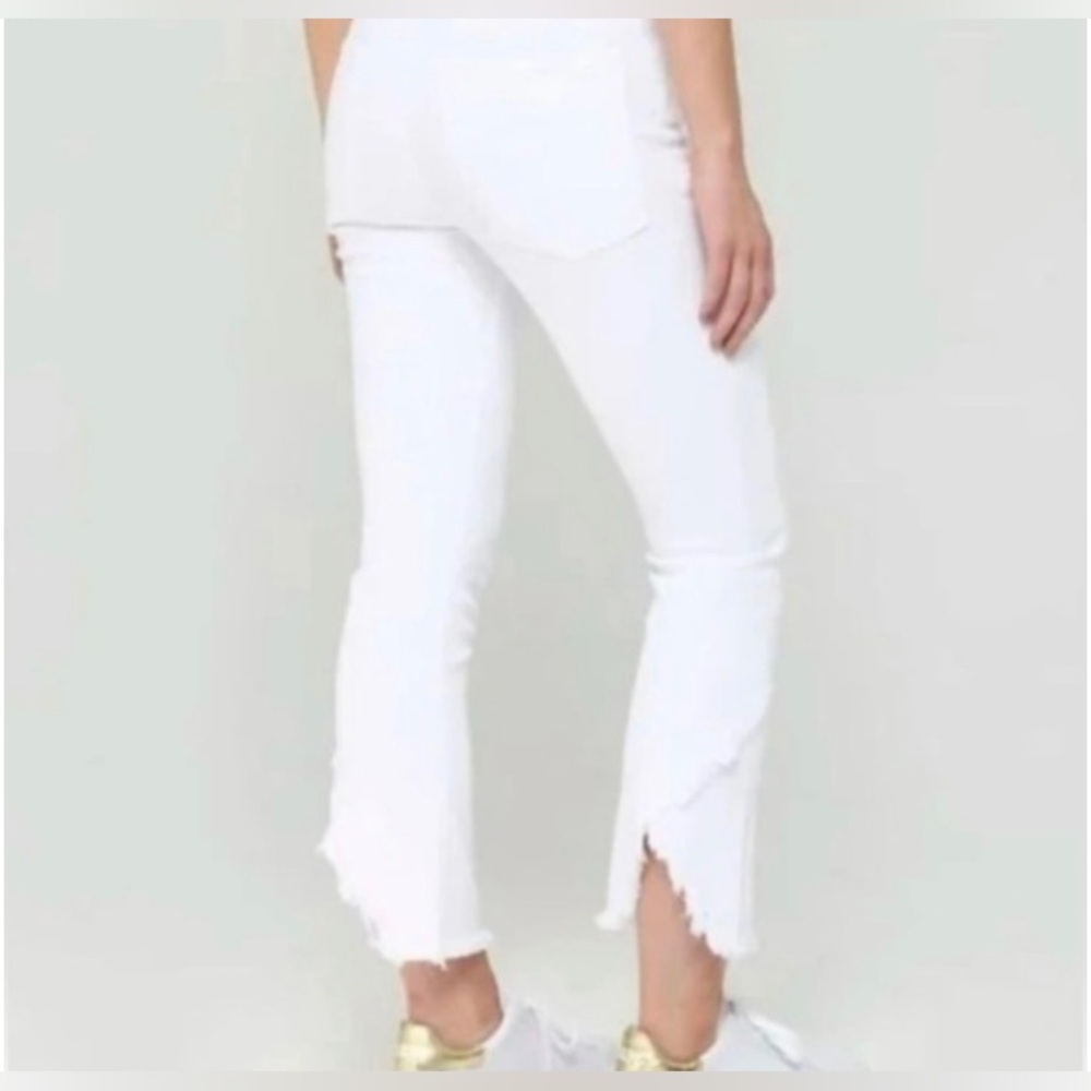 Citizens of Humanity Drew Fray High Rise Crop Flare Frayed Hem Jeans, Size 27